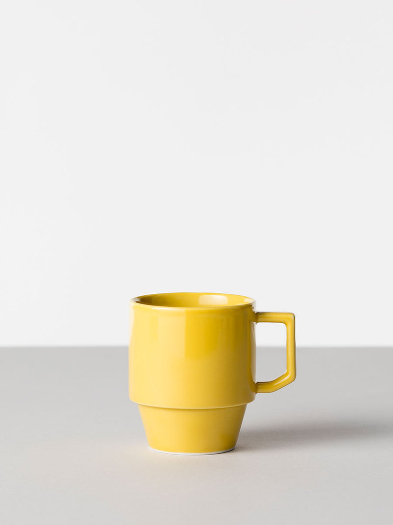 Hasami Porcelain Block Mug - Mustard