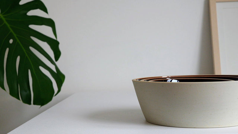 Hasami Artisan Earthy Stoneware Bowl: Matte and Glaze Surface