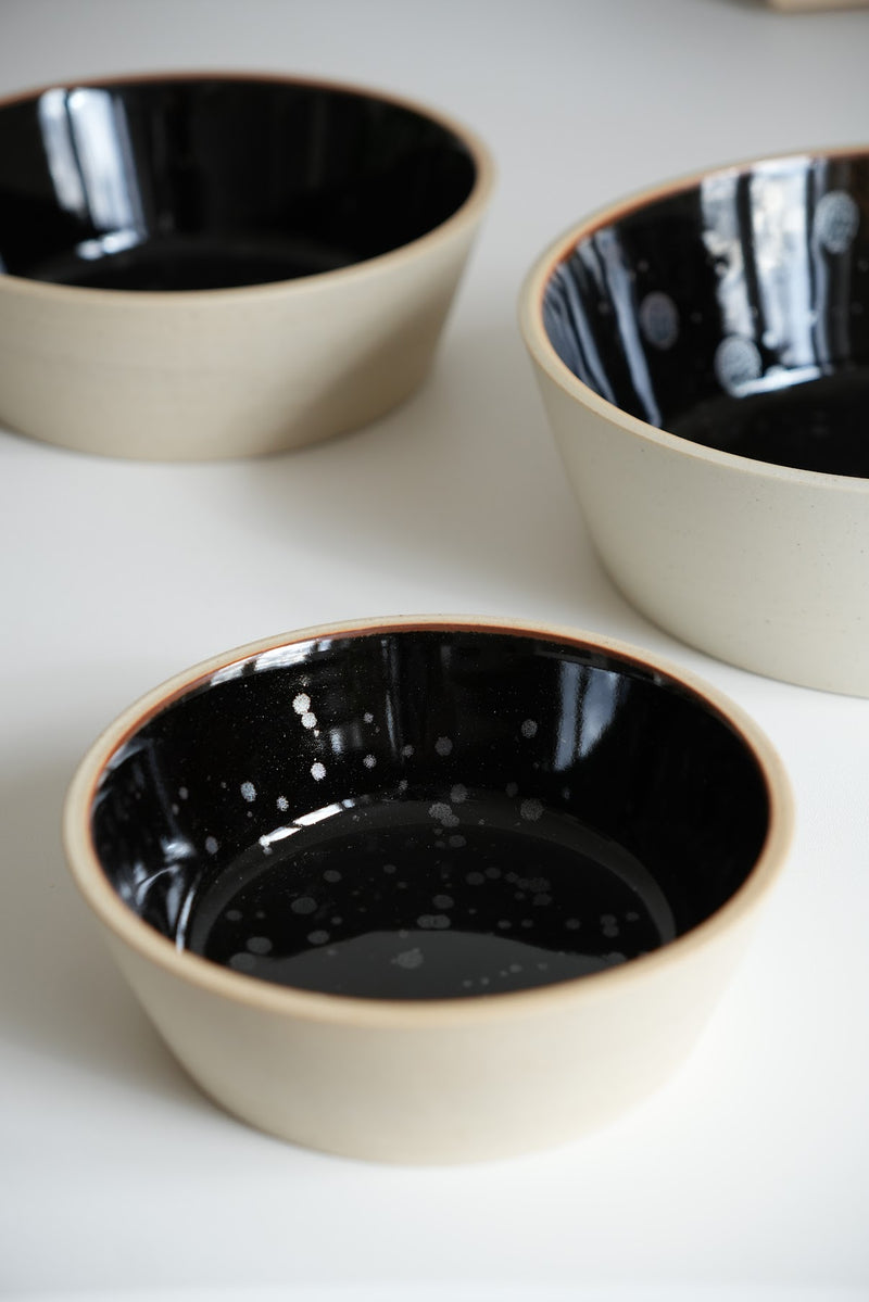 Hasami Artisan Earthy Stoneware Bowl: Matte and Glaze Surface