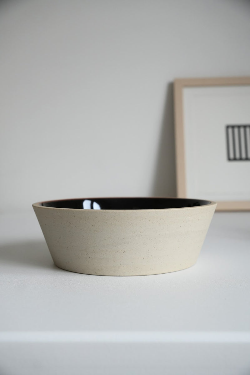 Hasami Artisan Earthy Stoneware Bowl: Matte and Glaze Surface