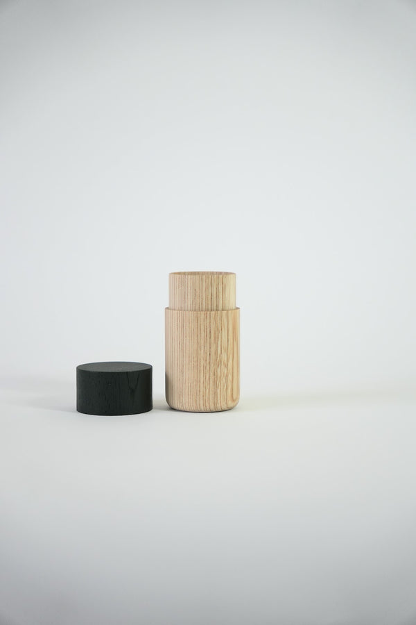 Tutu wood container - Soji Collection - Medium Green