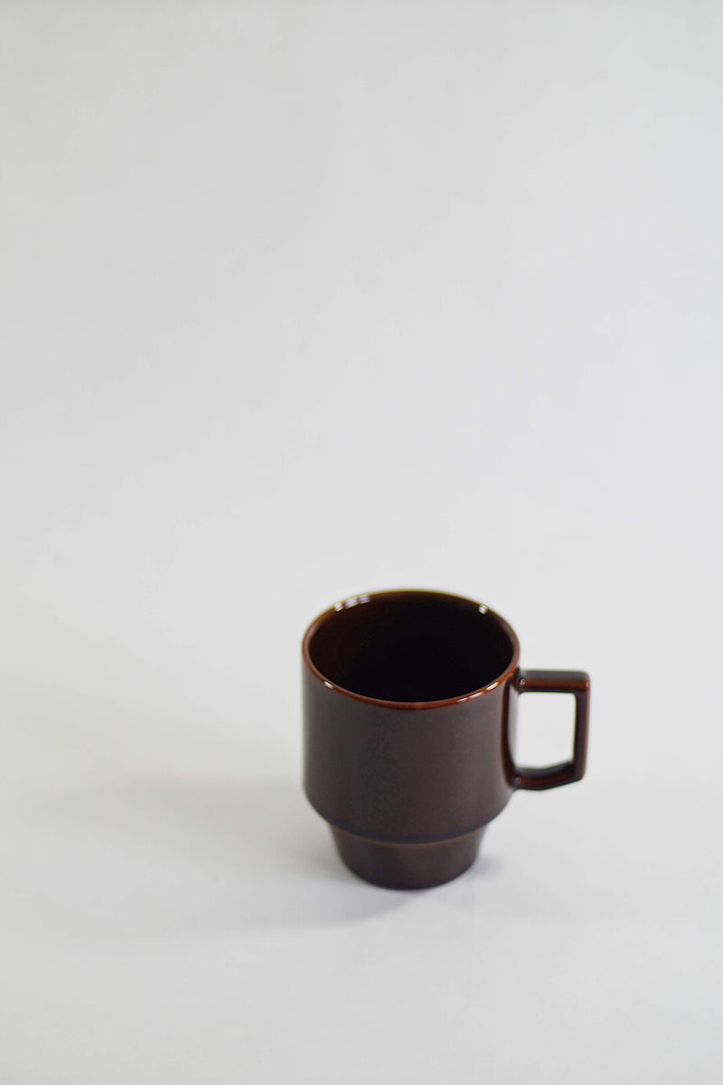 Hasami Porcelain Block Mug - Brown