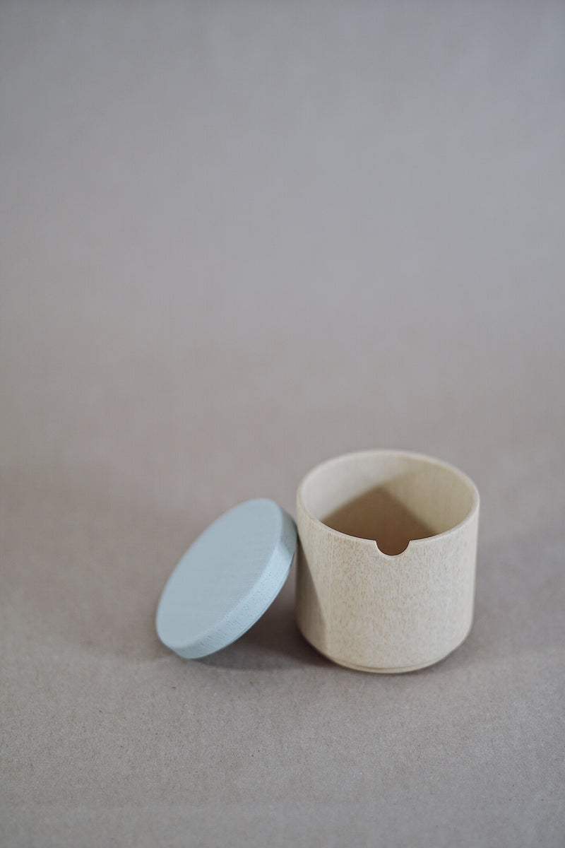 Roly Wood Container - Gray