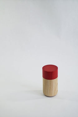 Tutu wood container - Soji Collection - Medium Red