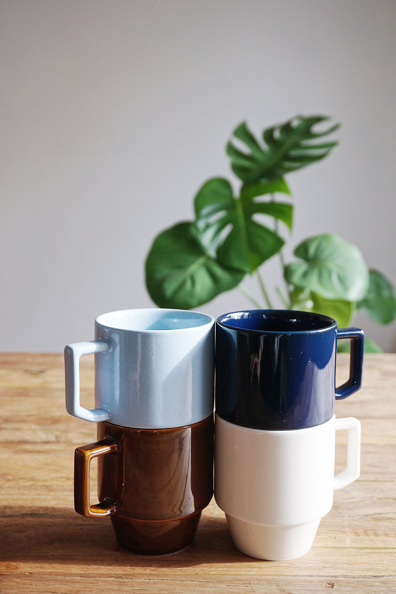 Hasami Porcelain Block Mug - Navy