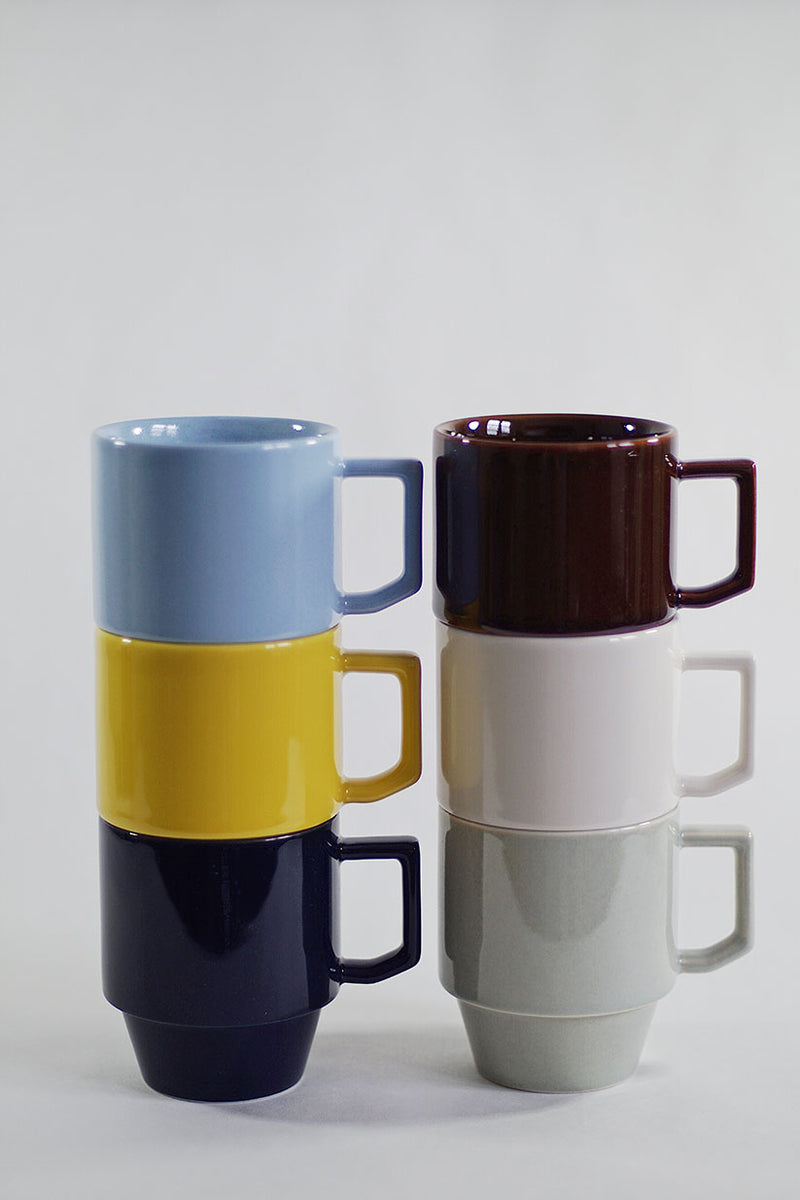 Hasami Porcelain Block Mug - Mustard