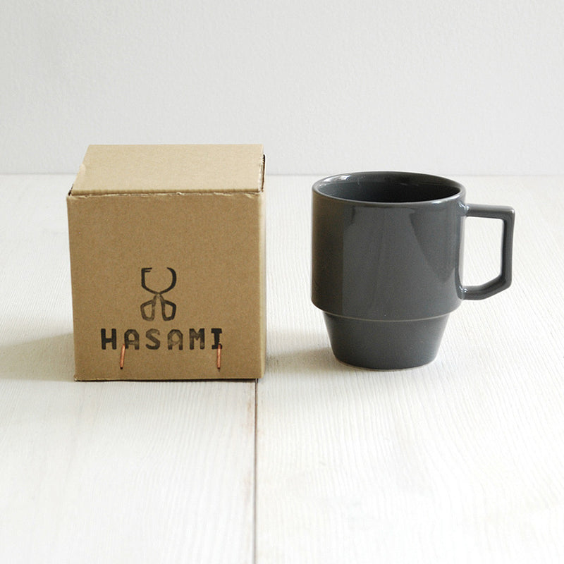 Hasami Porcelain Block Mug - Gray