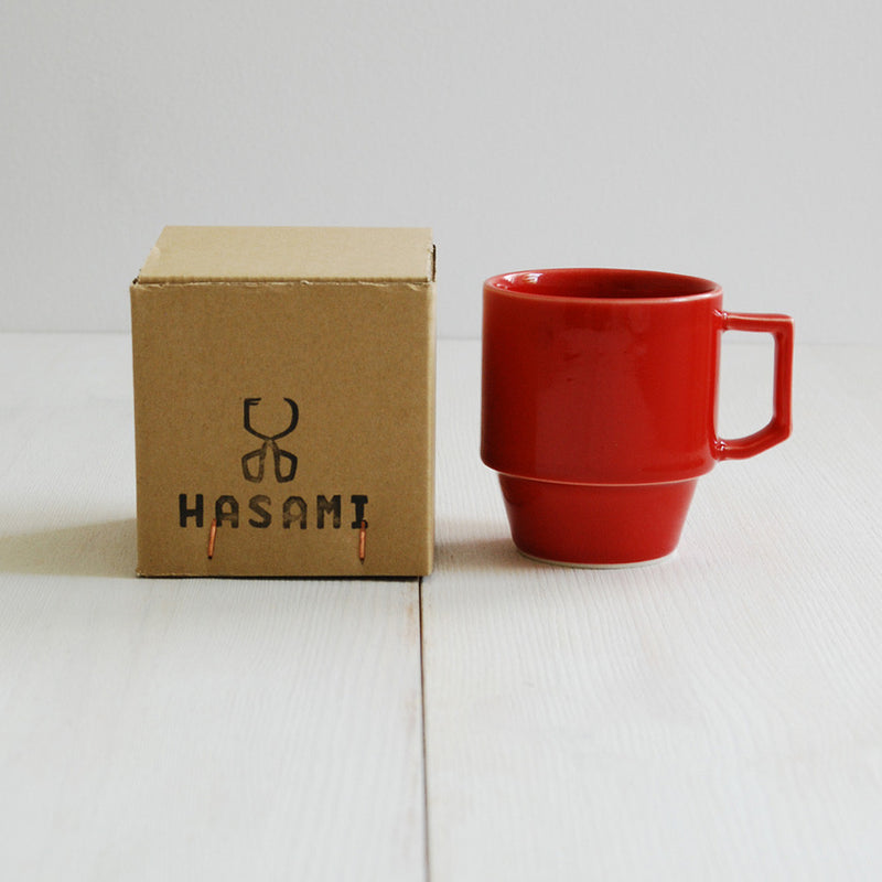 Hasami Porcelain Block Mug - Red