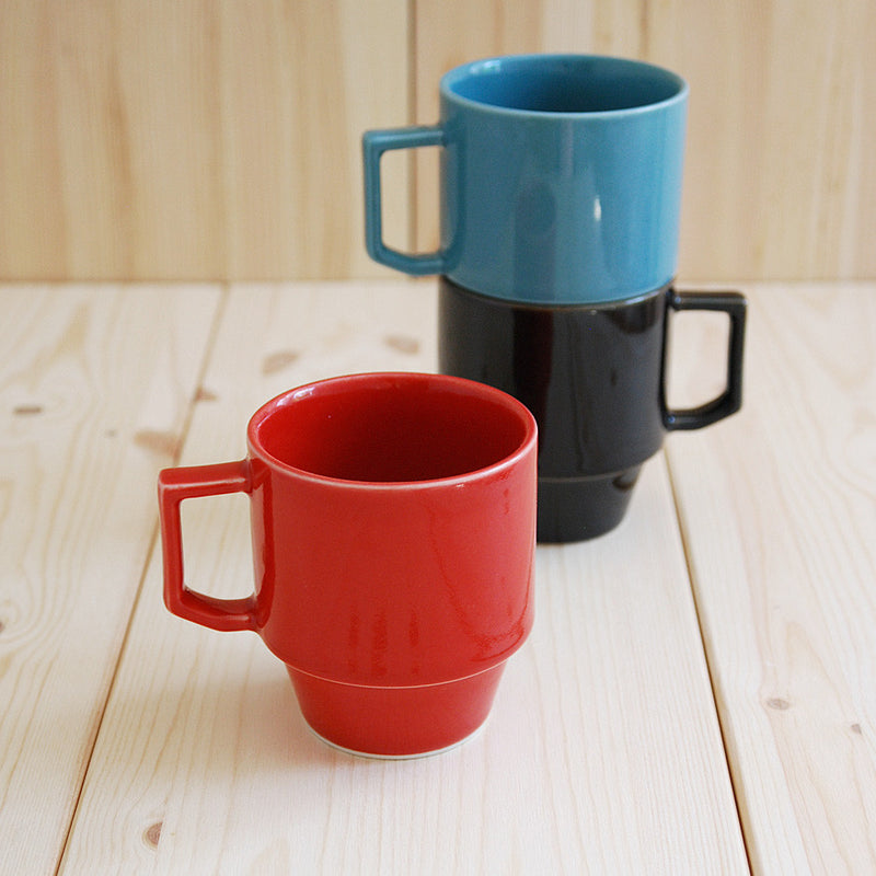 Hasami Porcelain Block Mug - Red