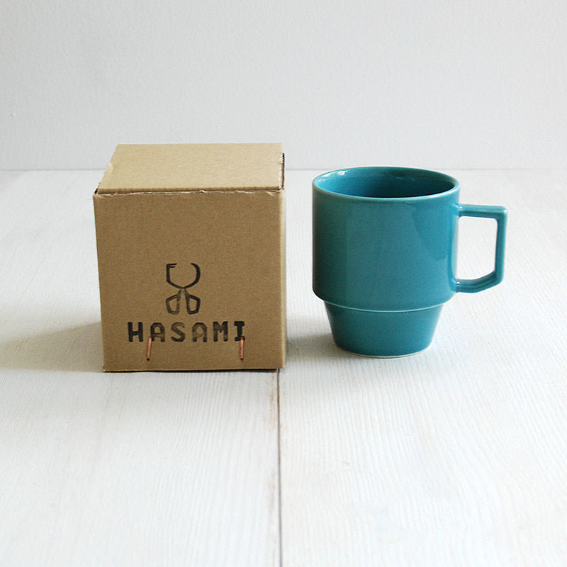 Hasami Porcelain Block Mug  - Teal