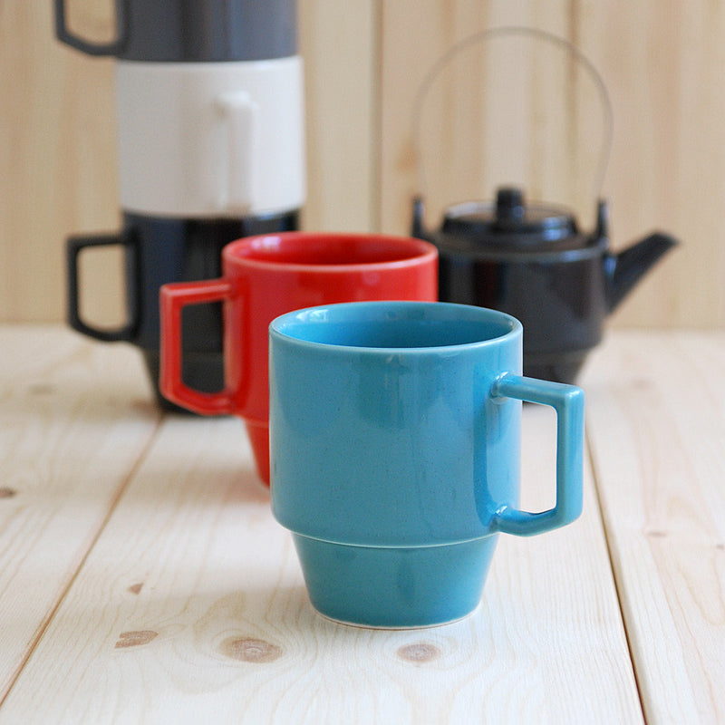Hasami Porcelain Block Mug  - Teal