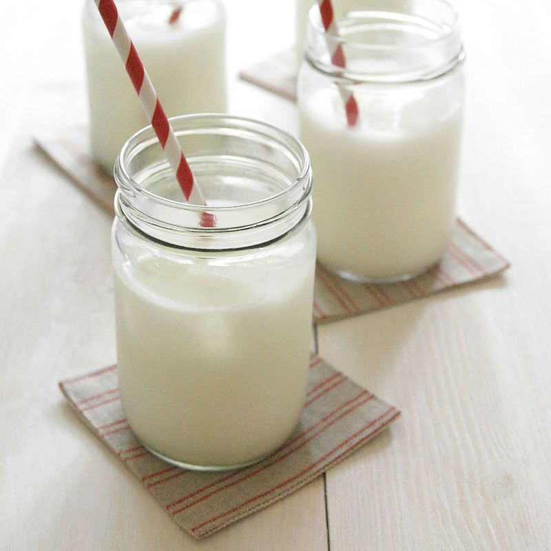 Natural Color Coaster with Red Stripes