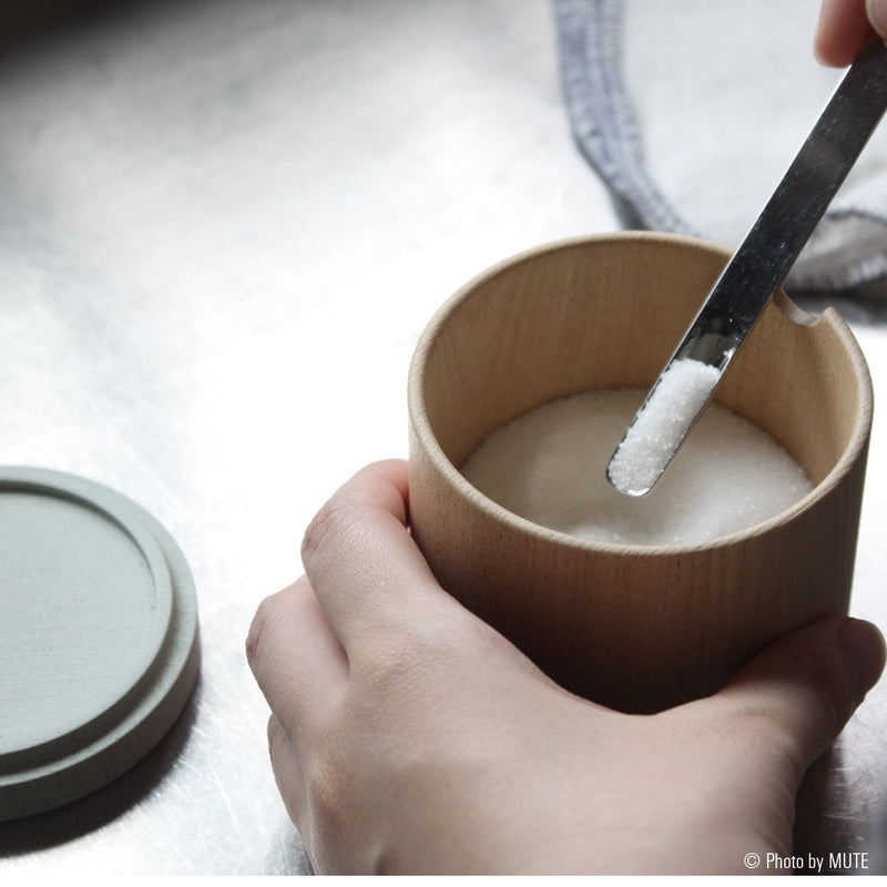 Roly Wood Container - White