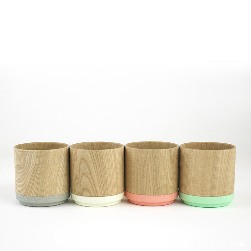 Roly Wood Cup - Gray