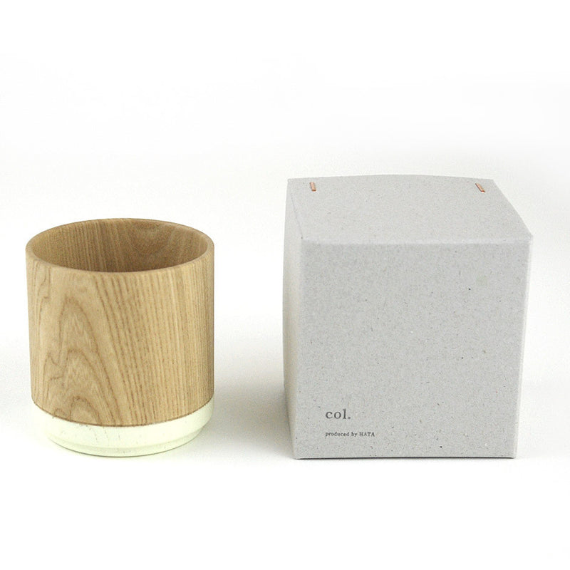 Roly Wood Cup - White
