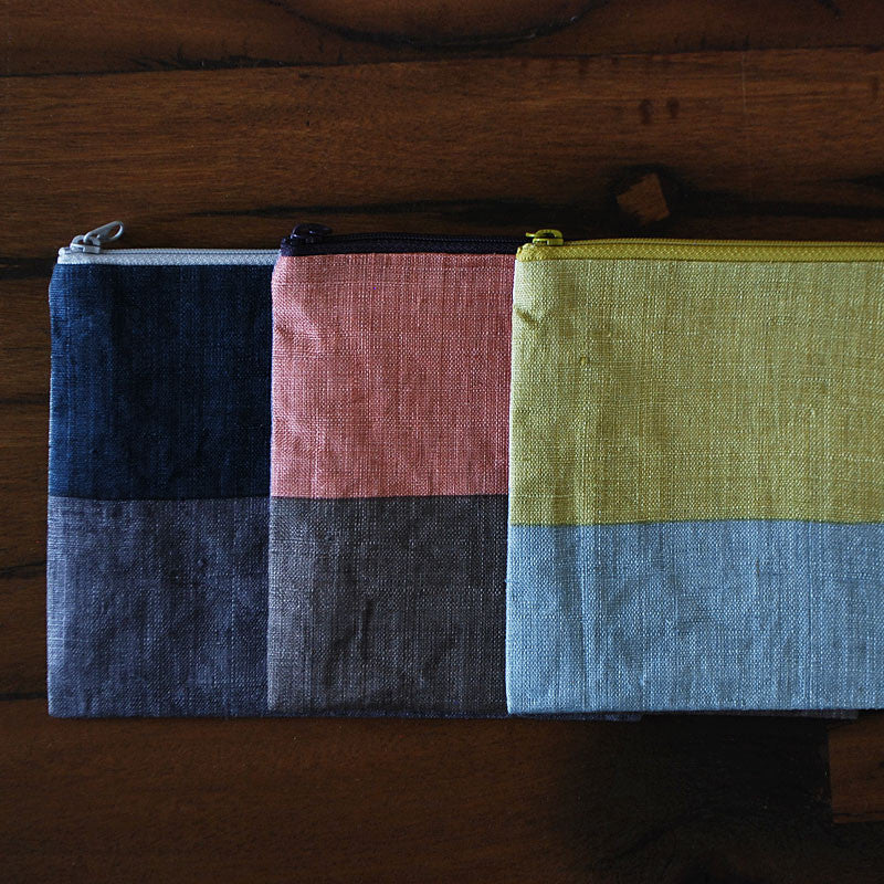 Triple Color Pouch - Blue Purple