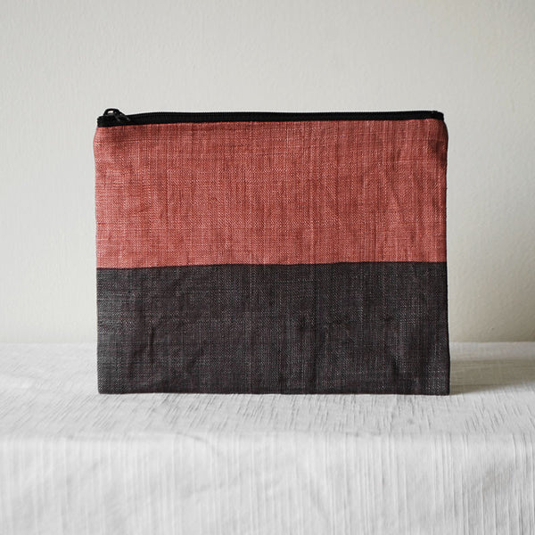 Triple Color Pouch - Dark Brown