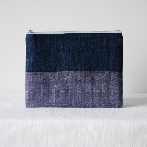 Triple Color Pouch - Blue Purple