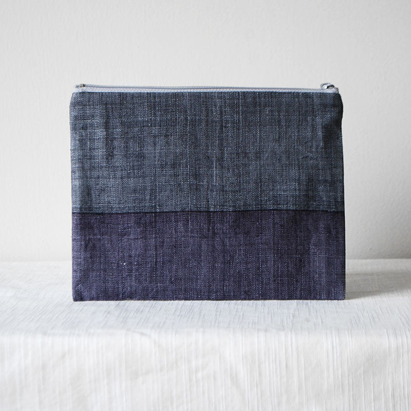 Triple Color Pouch - Blue Purple