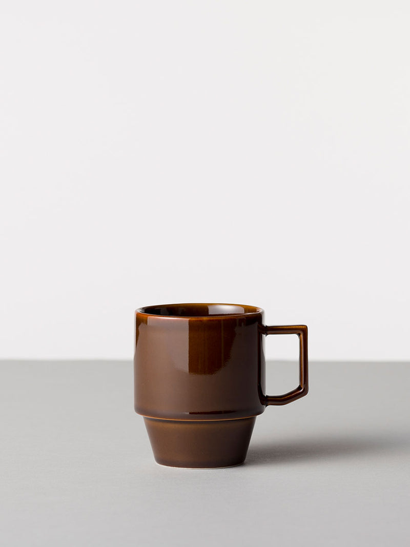 Hasami Porcelain Block Mug - Brown