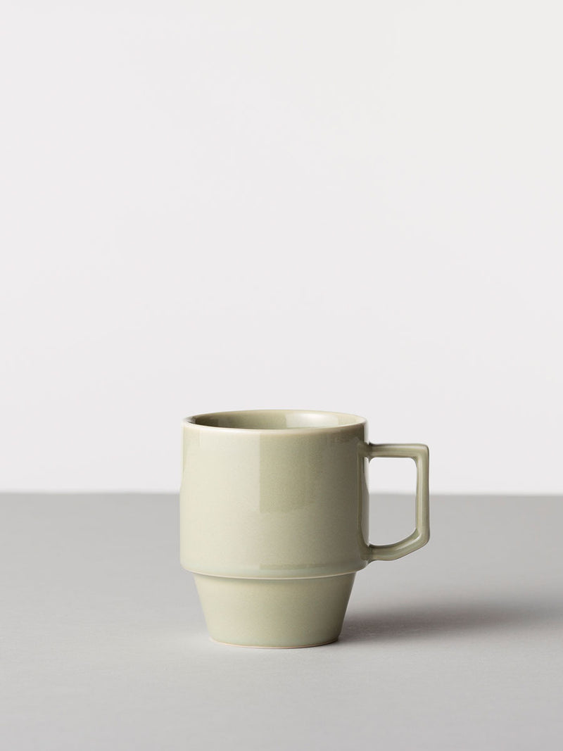 Hasami Porcelain Block Mug - Light Olive