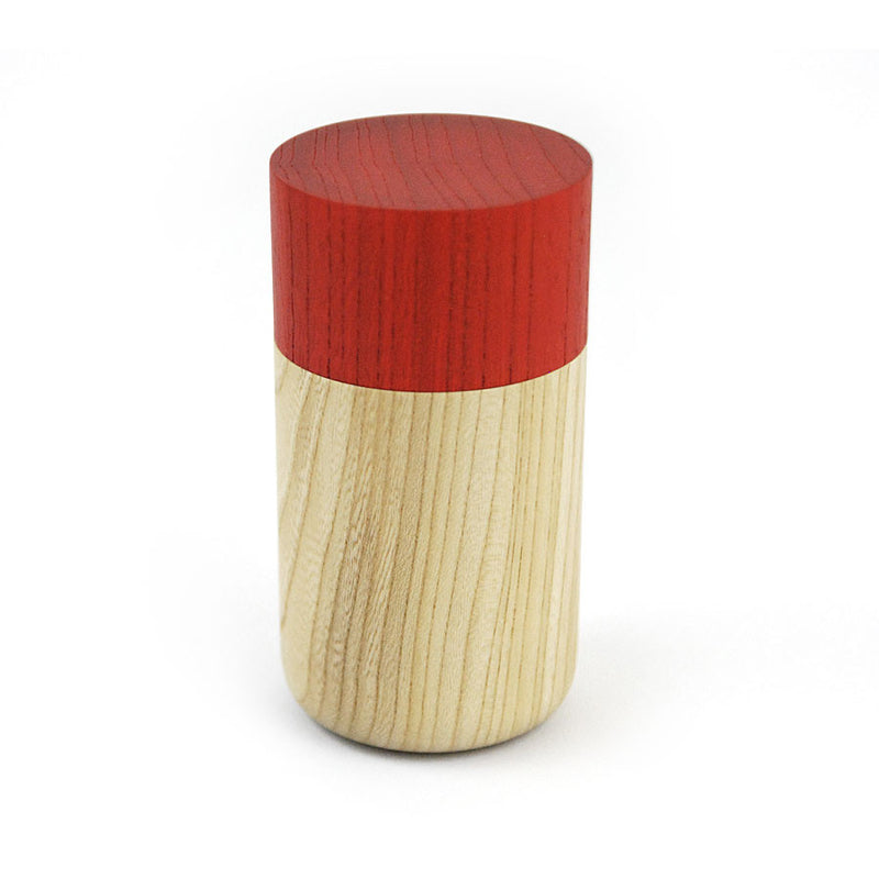 Tutu wood container - Soji Collection - Medium Red