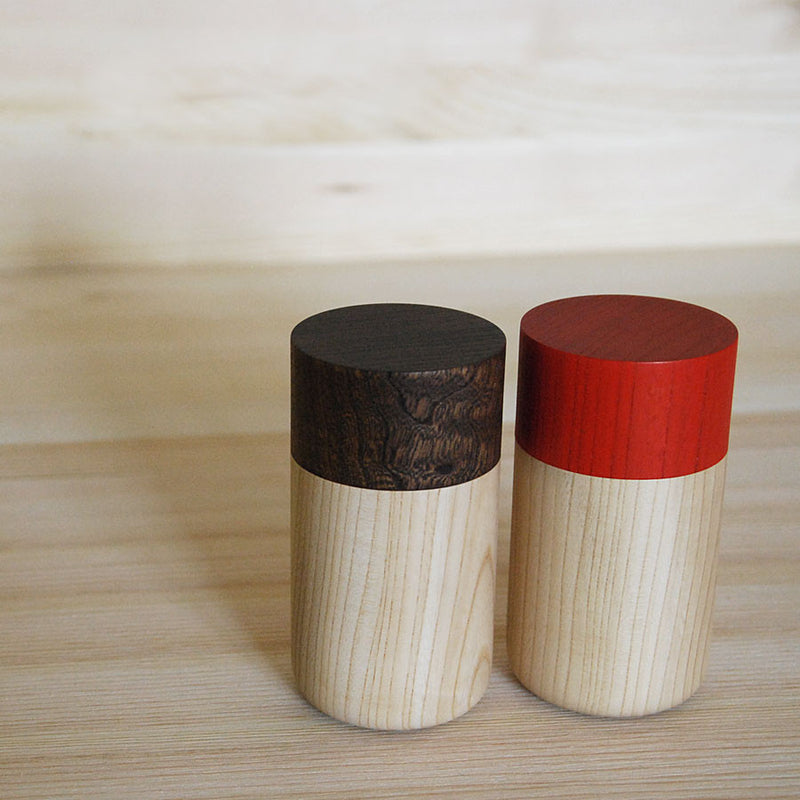 Tutu wood container - Soji Collection - Medium Red
