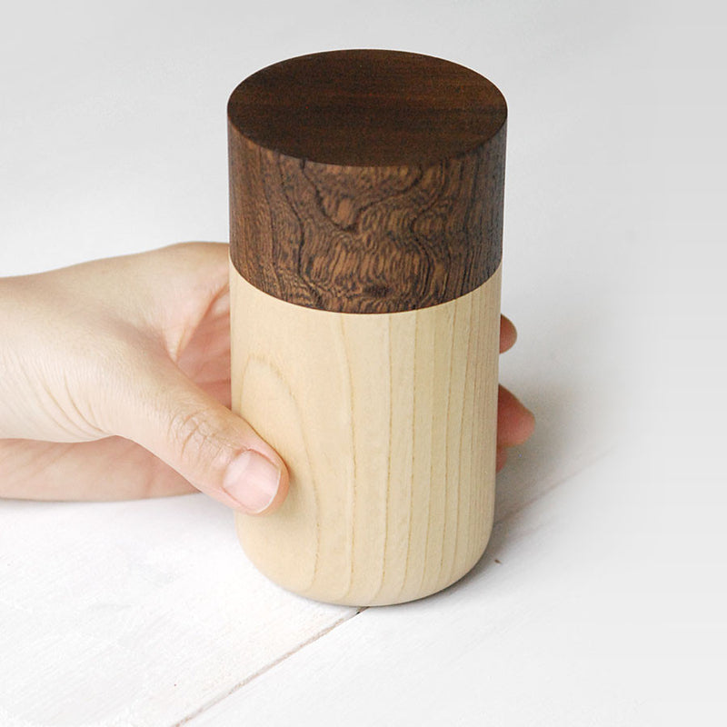 Tutu wood container - Soji Collection - Medium Brown